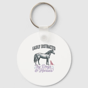 Afleidbaar door honden en paarden shirt ontwerp_ sleutelhanger