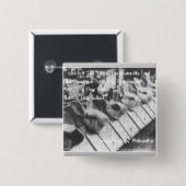 AFLEIDEN VAN VIVISECTIES VIERKANTE BUTTON 5,1 CM (Voorkant /achterkant)