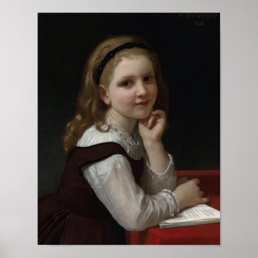 Afleiding door William-Adolphe Bouguereau Poster (Voorkant)