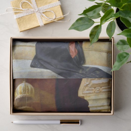 Afleiding van Rustisch Man Tissuepapier (Geschenk)