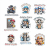 Aflevering Driver Affirmaties Sticker Pack (9) (Voorkant)