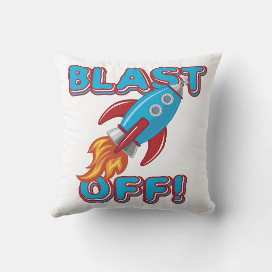 Aflevering van raketschild kussen (Achterkant)