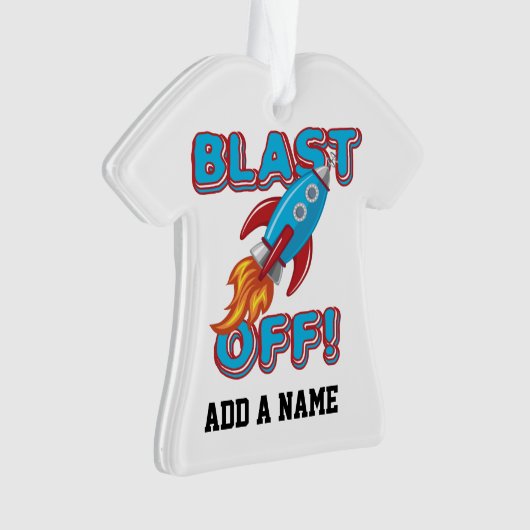 Aflevering van raketschild ornament (voorkant)