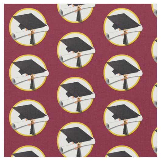 Aflooplampje met Diploma Fabric Stof (Close Up)