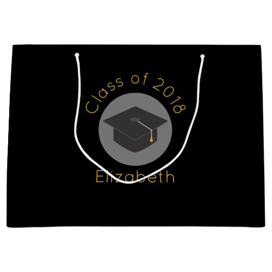 Aflooplampje op zwarte klasse van 20xx, aangepast groot cadeauzakje (Voorkant)