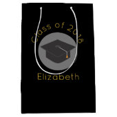 Aflooplampje op zwarte klasse van 20xx, aangepast medium cadeauzakje (Voorkant)