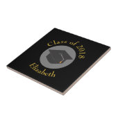 Aflooplampje op zwarte klasse van 20xx, aangepast tegeltje (Zijkant)