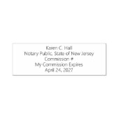 Aflopen van de persoonlijke notaris overheidscommi  zelfinktende stempel (Design)