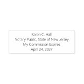 Aflopen van de persoonlijke notaris overheidscommi  zelfinktende stempel (Design)