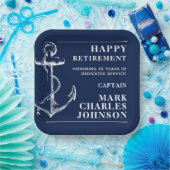 Aflossing Anchor Navy Papieren Bordje (Feest)