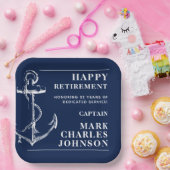 Aflossing Anchor Navy Papieren Bordje (Feest)
