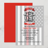 Aflossing brandweerman kaart (Voorkant / Achterkant)