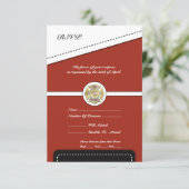 Aflossing brandweerman RSVP kaartje (Staand voorkant)