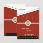 Aflossing brandweerman RSVP kaartje (Voorkant / Achterkant)