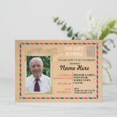 Aflossing Foto postkaart in ruste Uitnodiging (Staand voorkant)