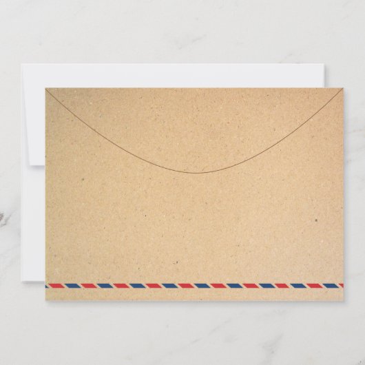 Aflossing Foto postkaart in ruste Uitnodiging (Achterkant)