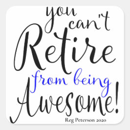 Aflossing van de Thin Blue Line Police Officer Vierkante Sticker