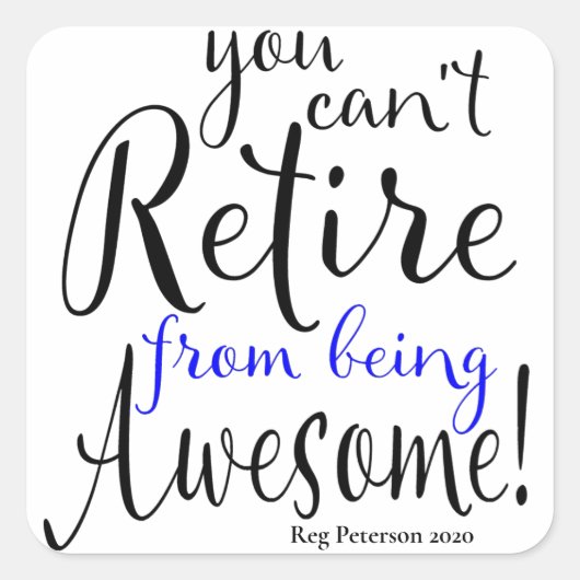 Aflossing van de Thin Blue Line Police Officer Vierkante Sticker (Voorkant)