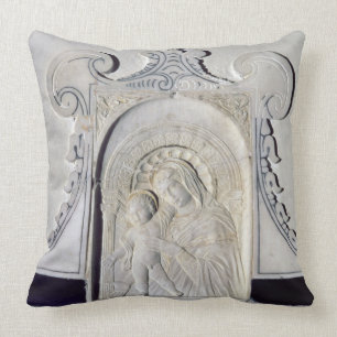 Aflossing van een Madonna en een kind (marmer) Kussen
