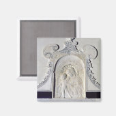 Aflossing van een Madonna en een kind (marmer) Magneet (Voorkant / Achterkant)