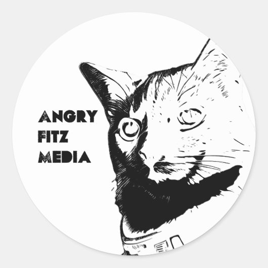 AFM Stickers - Wit (Voorkant)