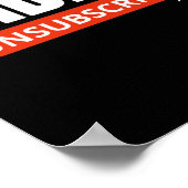 Afmelden Biden Trump inauguratiedag Poster (Hoek)