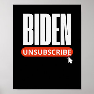 Afmelden Biden Trump inauguratiedag Poster