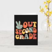 Afmelden Tweede klas Groovy 2e laatste dagen Schoo Kaart (Gele Bloem)