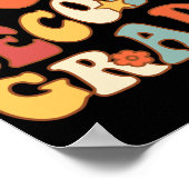 Afmelden tweedeklas Groovy 2nd Last Days School Poster (Hoek)