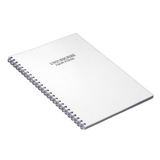 Afmelden van Stress Minimalistische Typografie Notitieboek