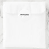 Afmelden van Stress Typografische Vinyl Sticker (Tas)