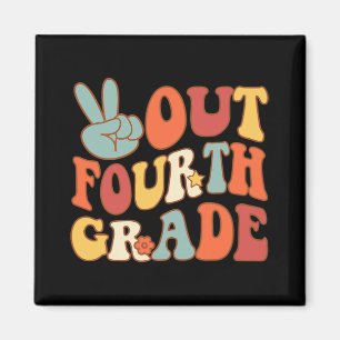 Afmelden Vierde Grade Groovy Laatste Dag School 4e Magneet