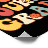 Afmelden Vierde Grade Groovy Laatste Dag School 4e Poster (Hoek)