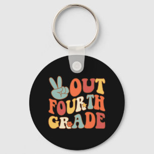 Afmelden Vierde Grade Groovy Laatste Dag School 4e Sleutelhanger