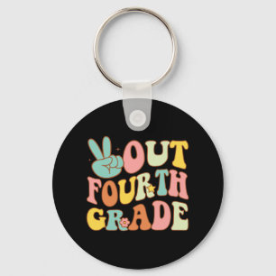 Afmelden Vierde Grade Groovy Laatste Dag School 4e Sleutelhanger