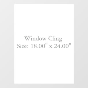 Afmeting: 18,00" x 24,00", Stijl: Ondoorzichtig Raamsticker