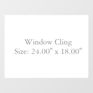  Afmeting: 61,0 cm x 45,7 cm Raamsticker