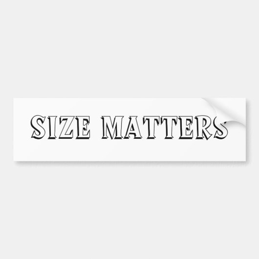 Afmetingen Bumpersticker (Voorkant)