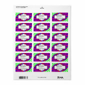 Afmetingen gevouwen door Kenneth Yoncich Etiket (Full Sheet)