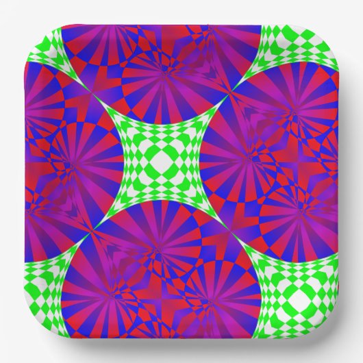 Afmetingen gevouwen door Kenneth Yoncich Papieren Bordje (Voorkant)