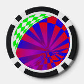 Afmetingen gevouwen door Kenneth Yoncich Poker Chips (Achterkant)