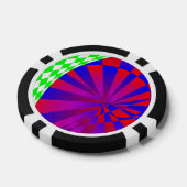 Afmetingen gevouwen door Kenneth Yoncich Poker Chips (Enkel)
