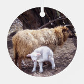 Afmetingen lammeren en ooien metalen ornament (Achterkant)