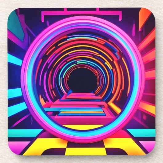 Afmetingen neontunnel bier onderzetter (Voorkant)