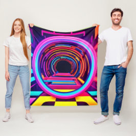Afmetingen neontunnel fleece deken