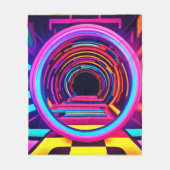 Afmetingen neontunnel fleece deken (Voorkant)