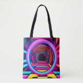 Afmetingen neontunnel tote bag (Voorkant)