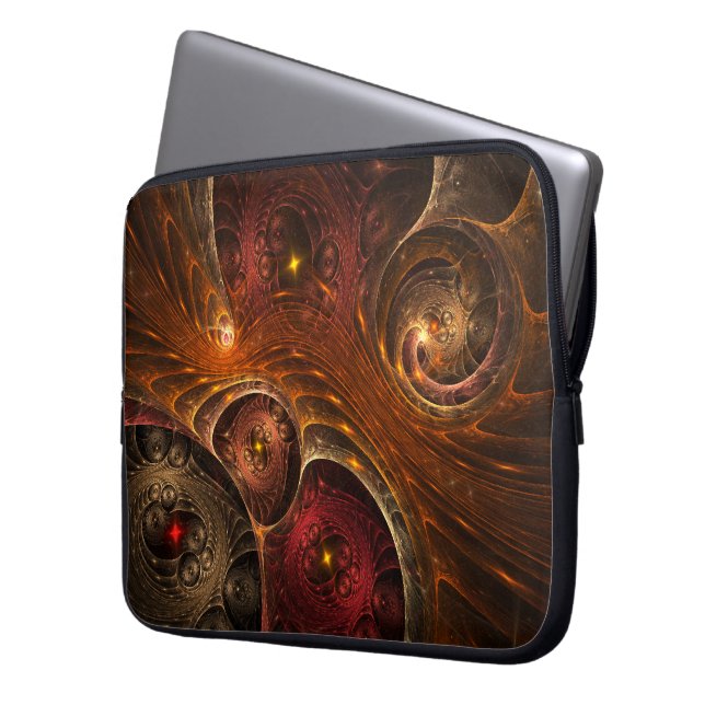 Afmetingen samengevoegd laptop sleeve (Voorkant Links)