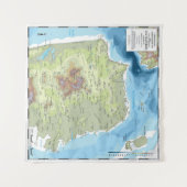 Afmetingen - SF-topografie en Bathymetrische kaart Wandkleed (Voorkant (horizontaal))