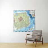 Afmetingen - SF-topografie en Bathymetrische kaart Wandkleed (In Situ (horizontaal))